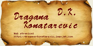 Dragana Konatarević vizit kartica